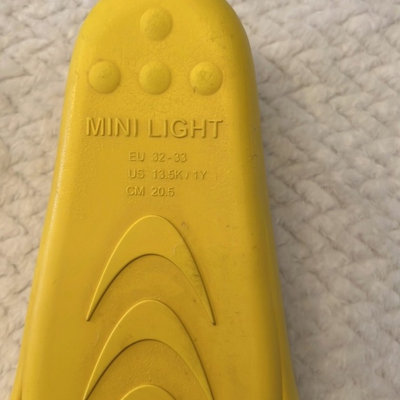 Cressi Yellow Light Junior Swim Fins Size 13 - Picture 3 of 7